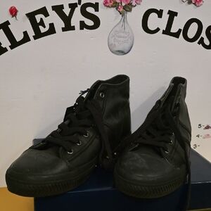 Black High-Top Sneakers